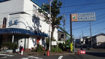 主要地方道亀山鈴鹿線ほか街路樹剪定